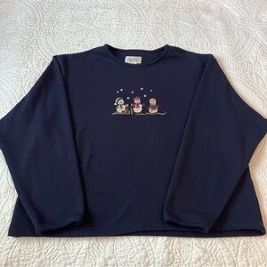 Christopher & Banks Woman’s XL Sweatshirt Holiday Snowman